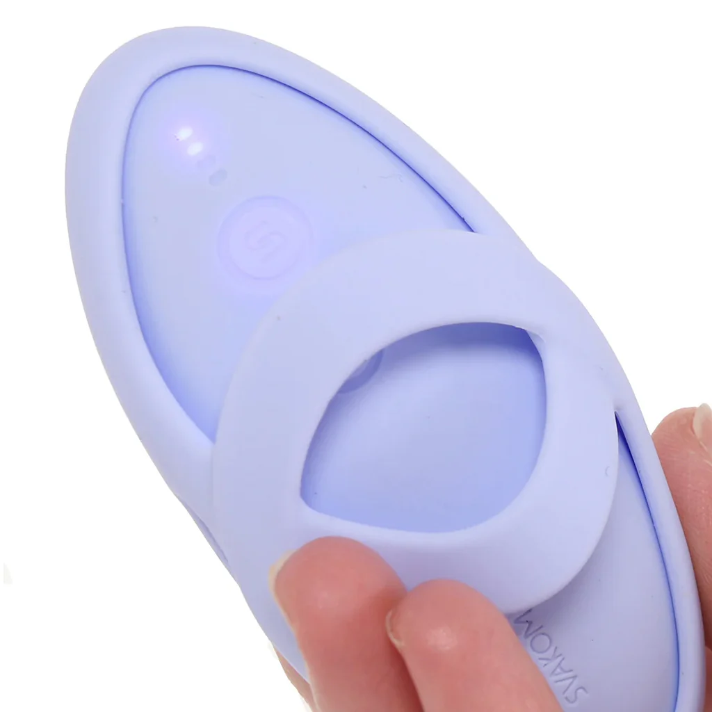 Echo 2 Flexible Panty and Finger Vibe in Sky Blue - Image 6
