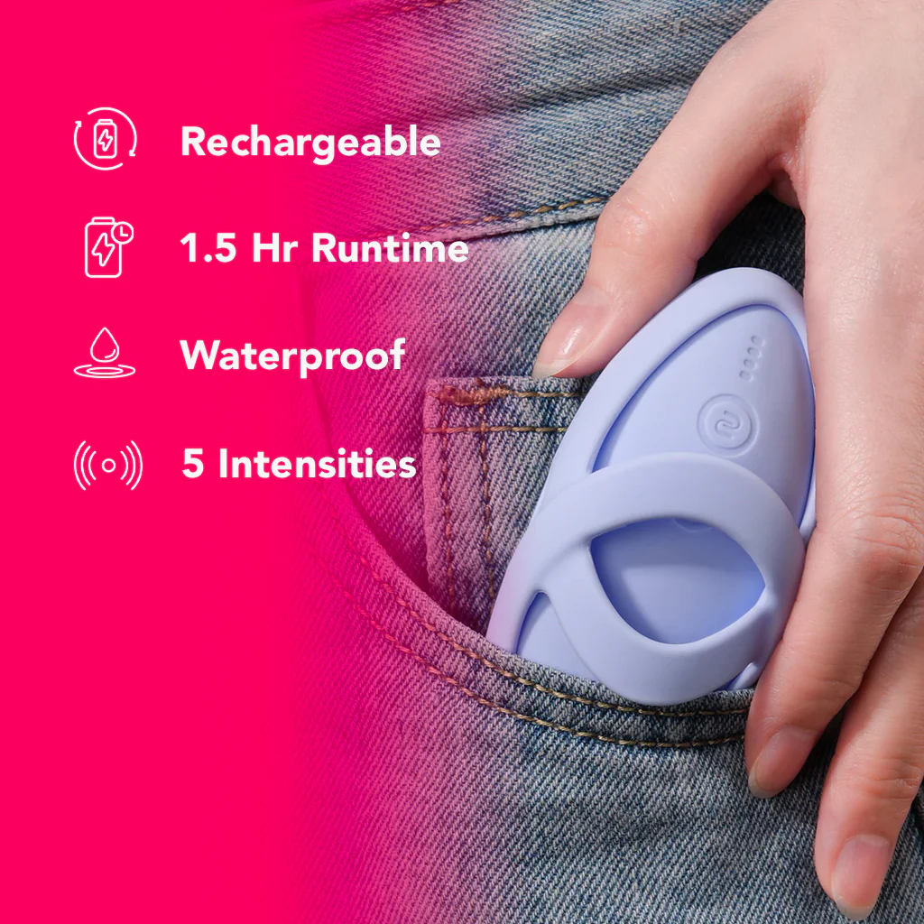 Echo 2 Flexible Panty and Finger Vibe in Sky Blue - Image 7