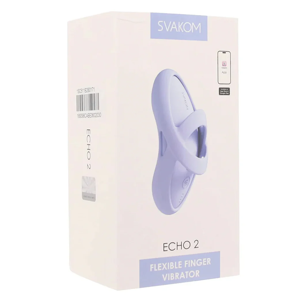 Echo 2 Flexible Panty and Finger Vibe in Sky Blue - Image 9