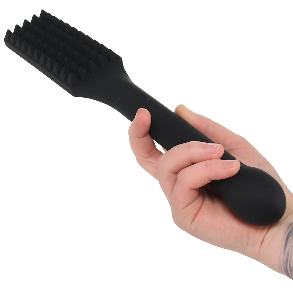 Edge Spiked Silicone Paddle with Insertable Handle - Image 2