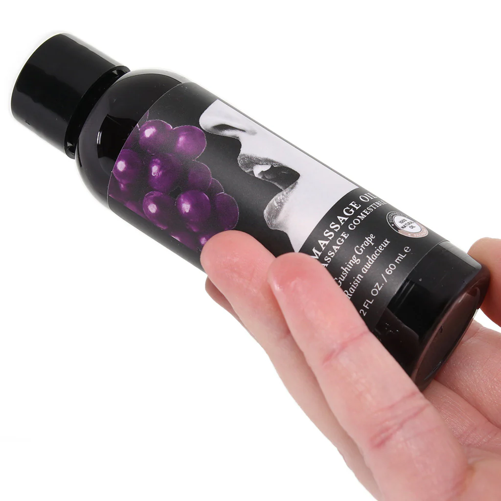 Edible Massage Oil 2oz/60ml in Gushing Grape - Image 2