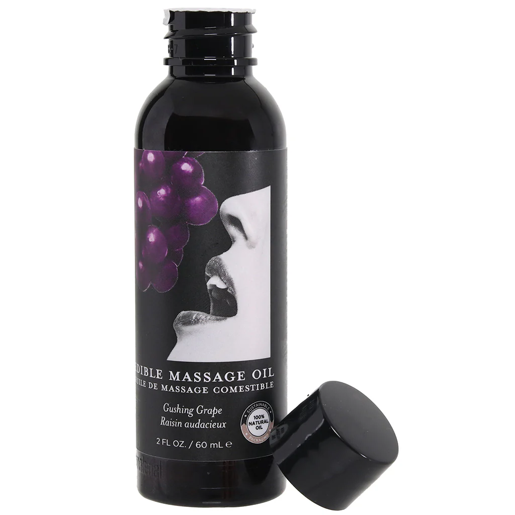 Edible Massage Oil 2oz/60ml in Gushing Grape - Image 4