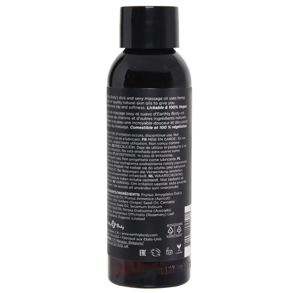 Edible Massage Oil 2oz/60ml in Gushing Grape - Image 5