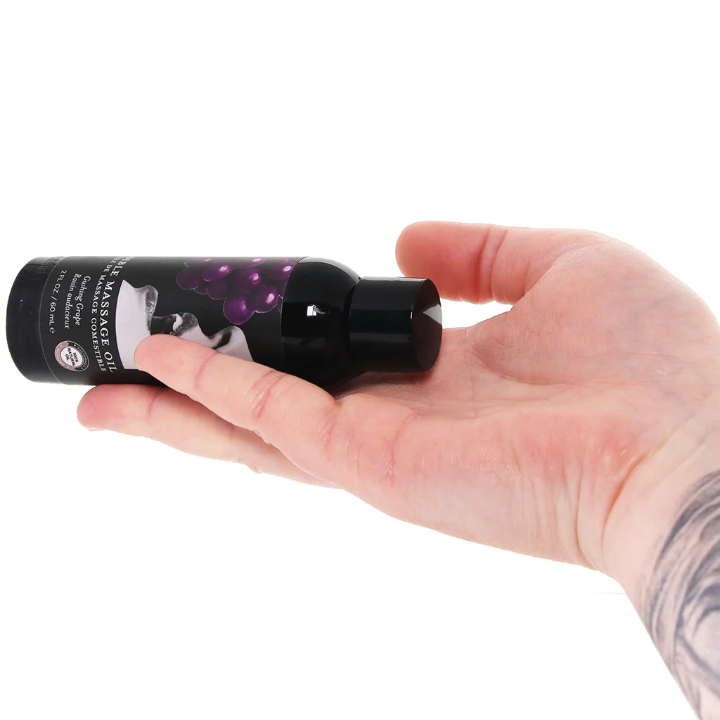 Edible Massage Oil 2oz/60ml in Gushing Grape - Image 8