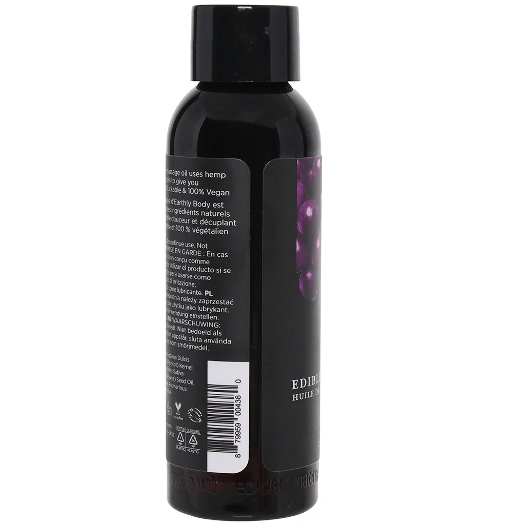 Edible Massage Oil 2oz/60ml in Gushing Grape - Image 9