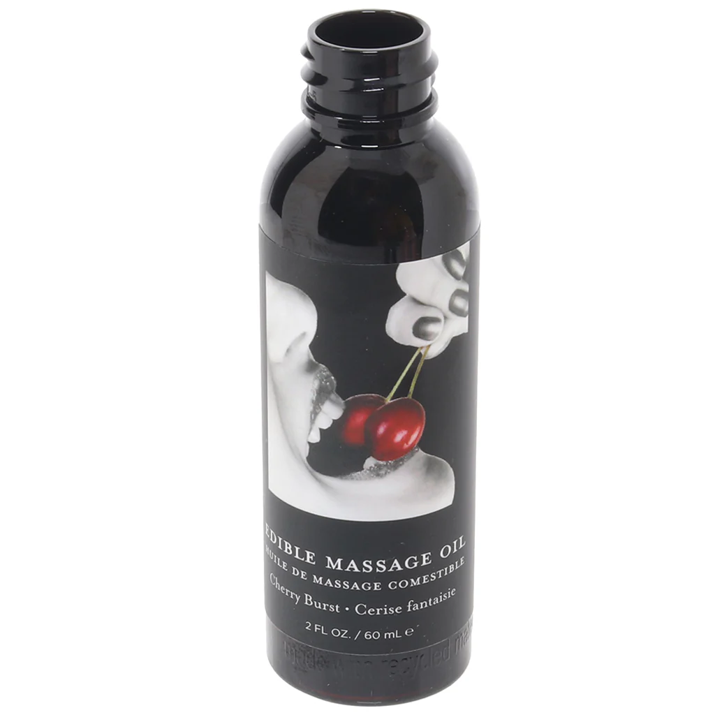 Edible Massage Oil 2oz/60ml in Cherry Burst - Image 2