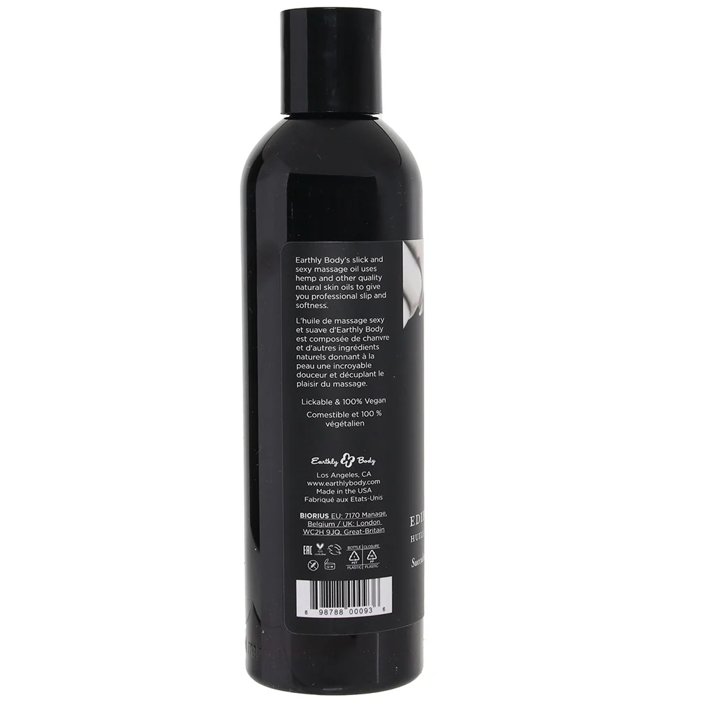 Edible Massage Oil 8oz/236ml in Strawberry - Image 9