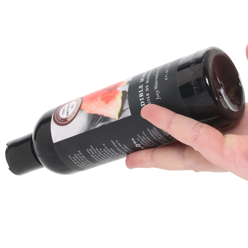 Edible Massage Oil 8oz/236ml in Watermelon - Image 4