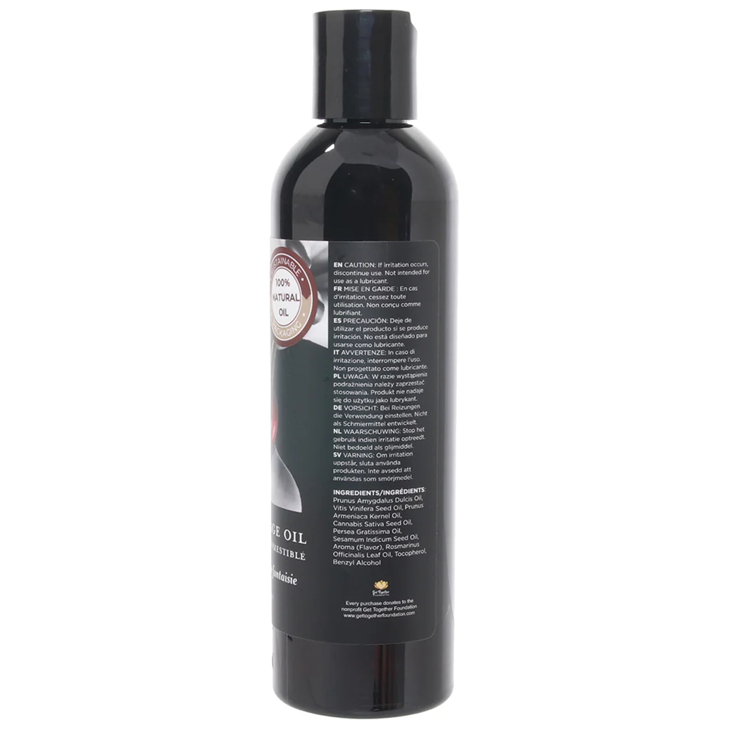 Edible Massage Oil 8oz/236ml in Cherry Burst - Image 3