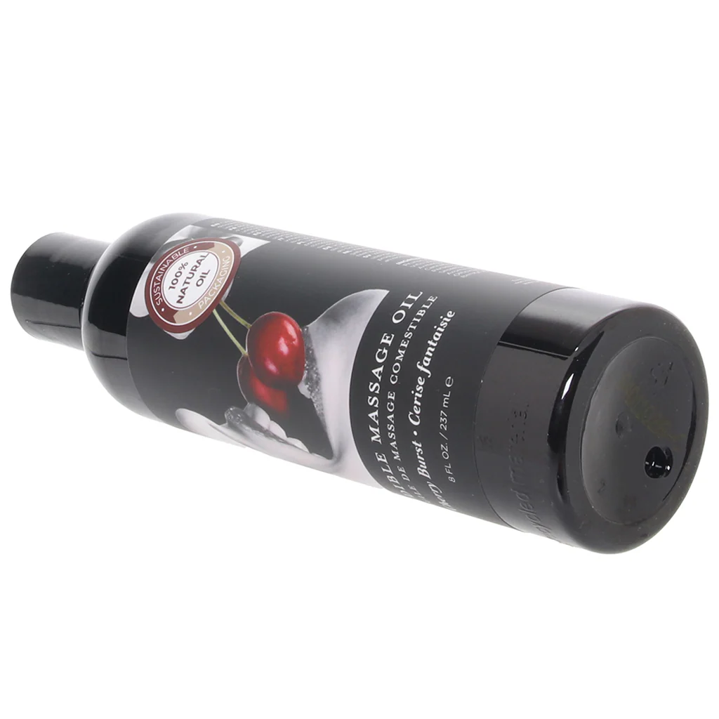Edible Massage Oil 8oz/236ml in Cherry Burst - Image 5