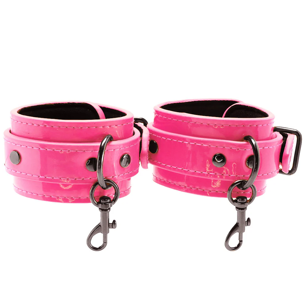Electra Play Things Ankle Cuffs in Neon Pink - Image 3