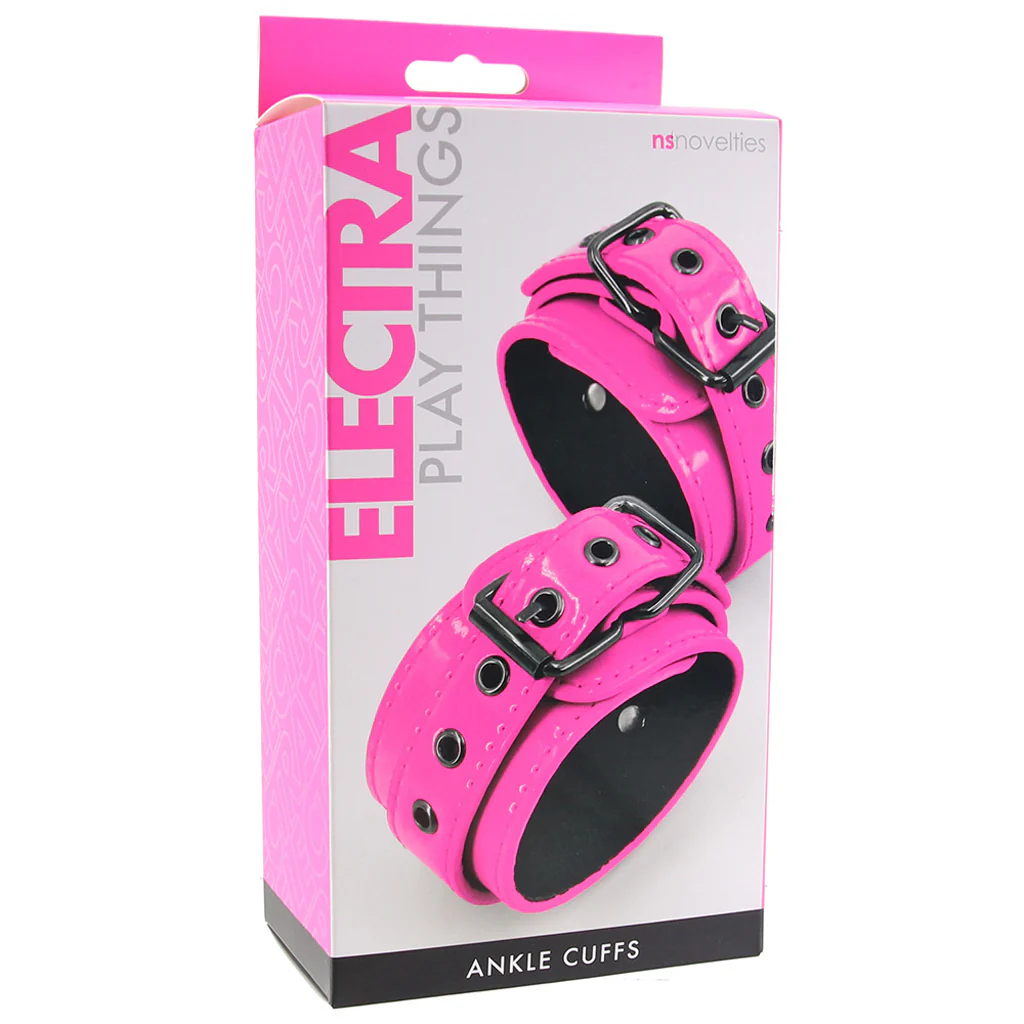 Electra Play Things Ankle Cuffs in Neon Pink - Image 6