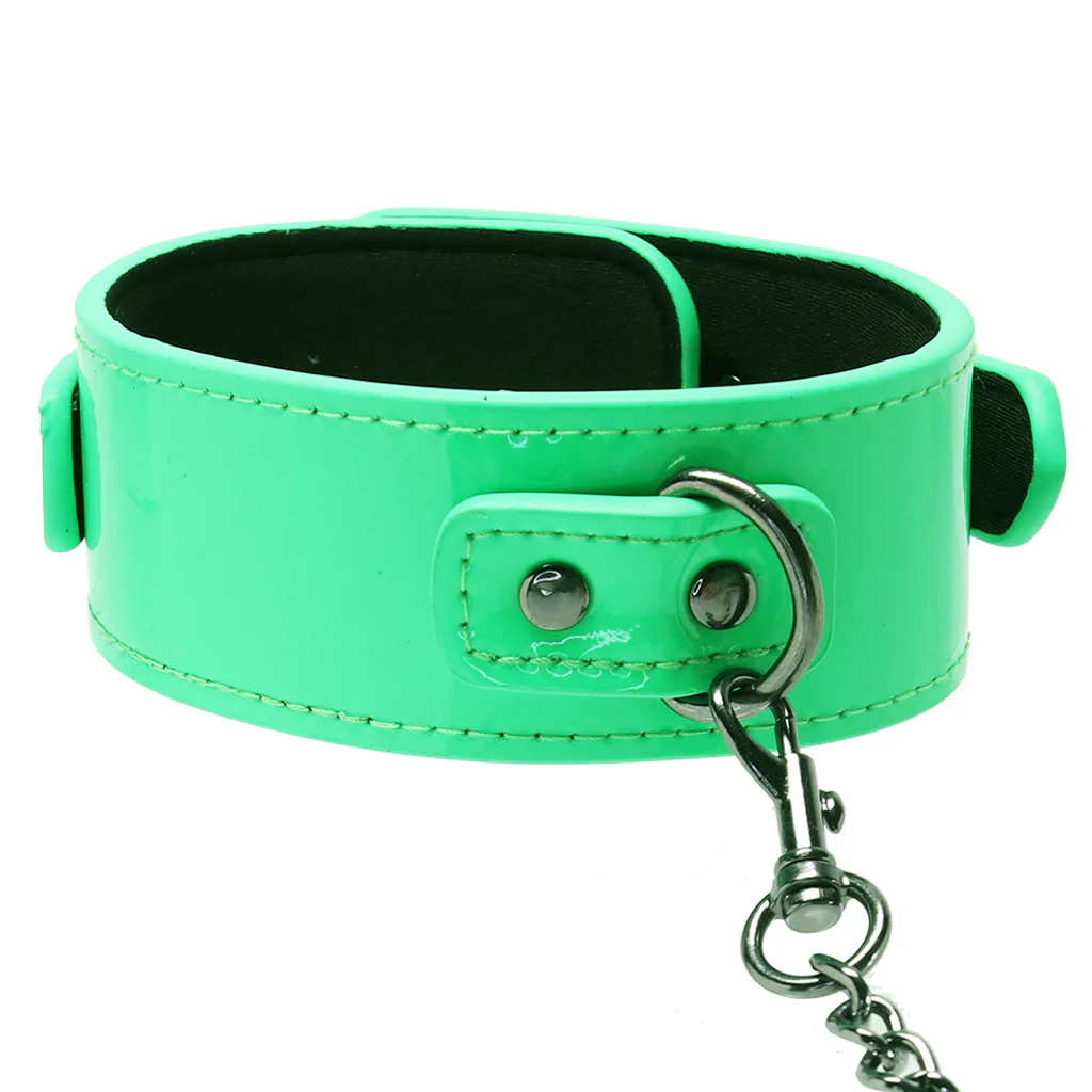 Electra Play Things Collar & Leash in Neon Green - Image 2