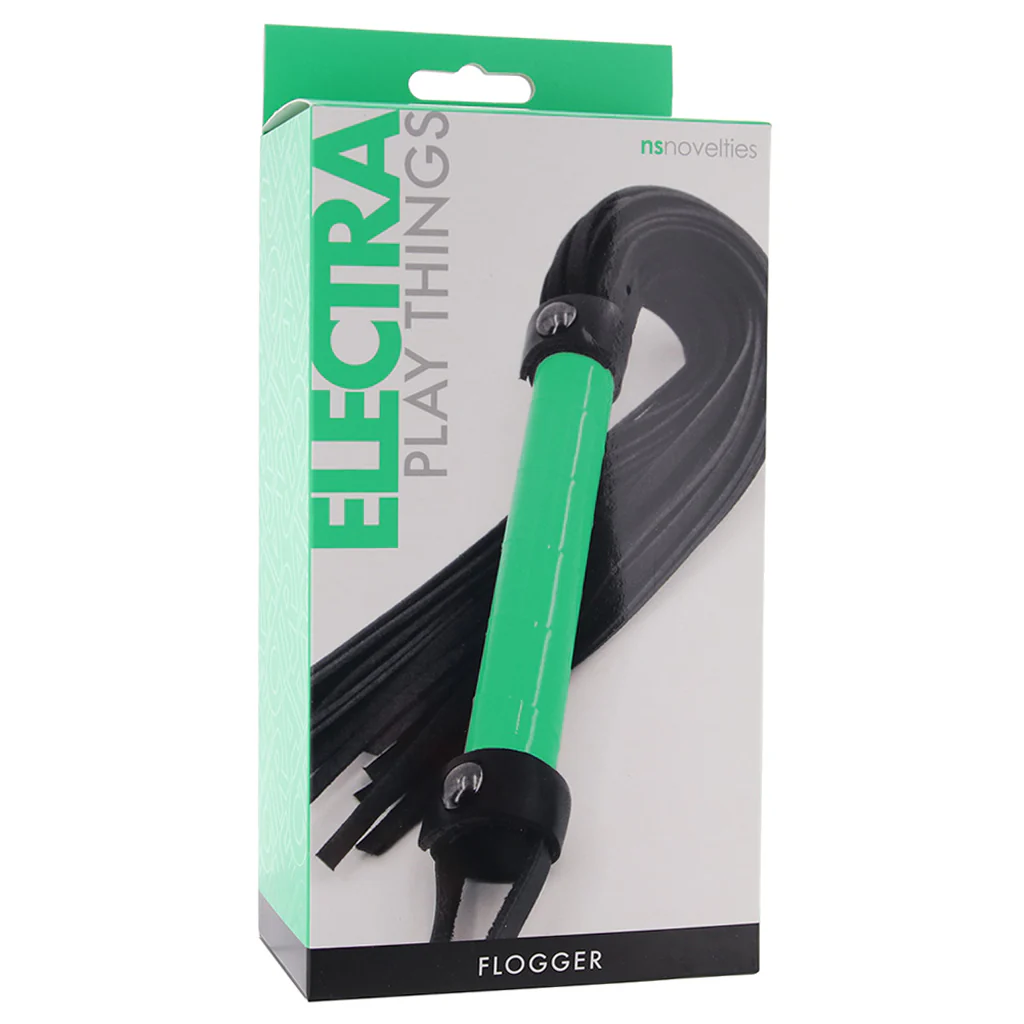Electra Play Things Flogger in Neon Green - Image 6
