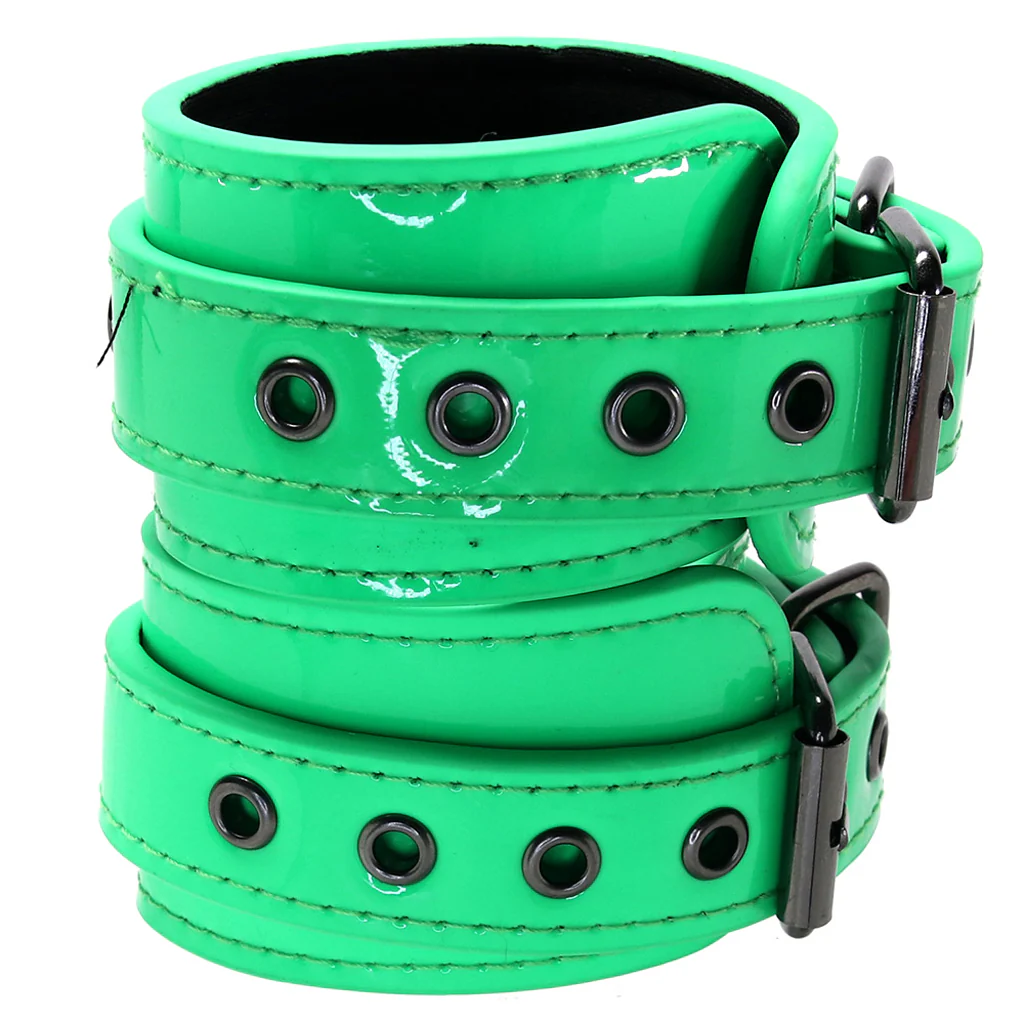 Electra Play Things Wrist Cuffs in Neon Green - Image 4