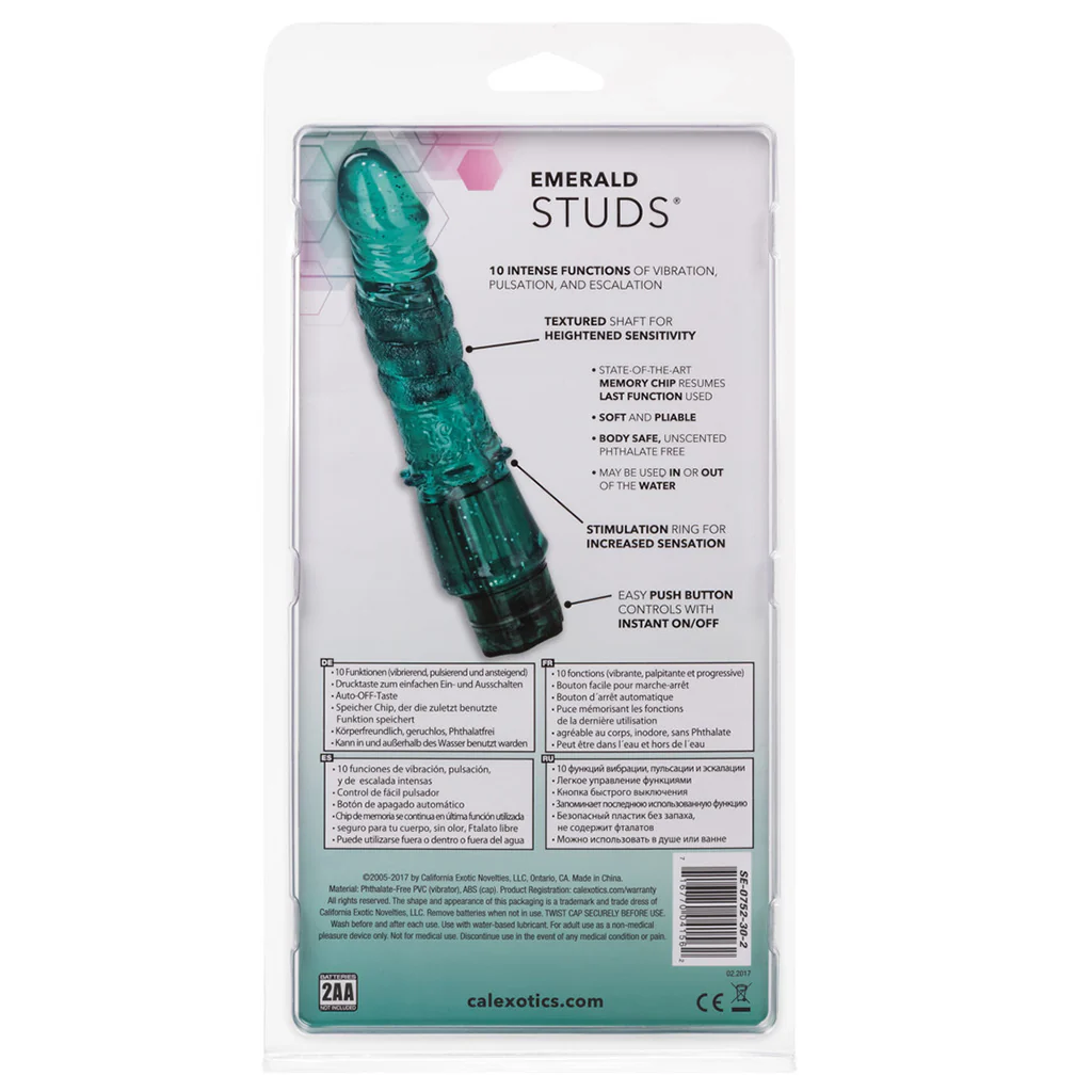 Emerald Studs Arouser Waterproof Vibe - Image 8