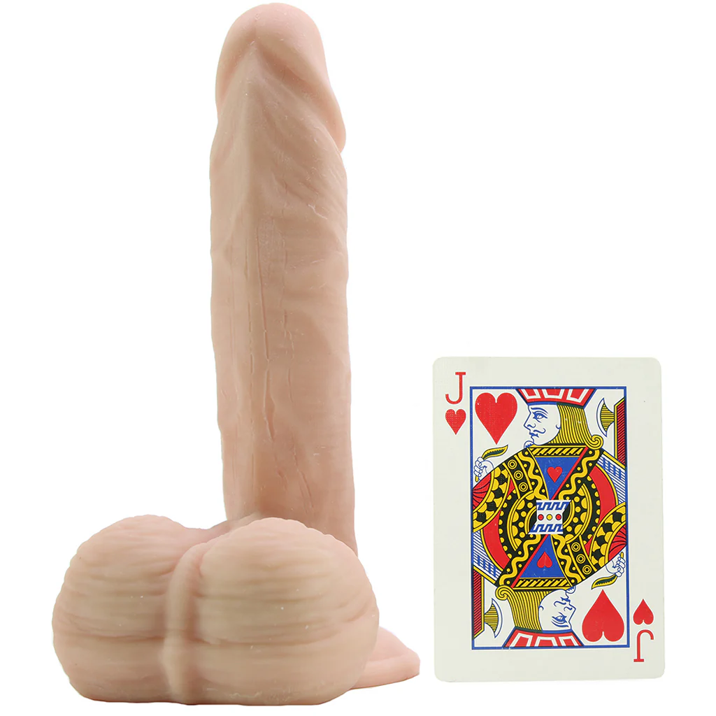 Emperor 6 Inch Ballsy Suction Dildo in Light - Image 4