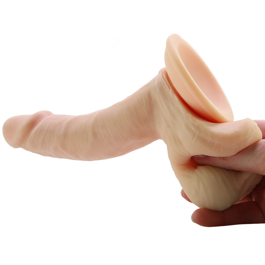 Emperor 6 Inch Ballsy Suction Dildo in Light - Image 5