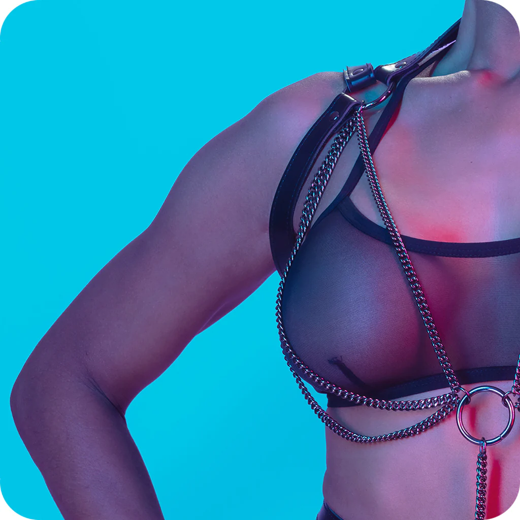 Euphoria Multi Chain Halter Harness - Image 3