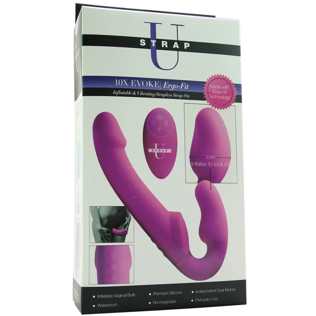 Evoke Vibrating Inflatable Strapless Strap-On - Image 6