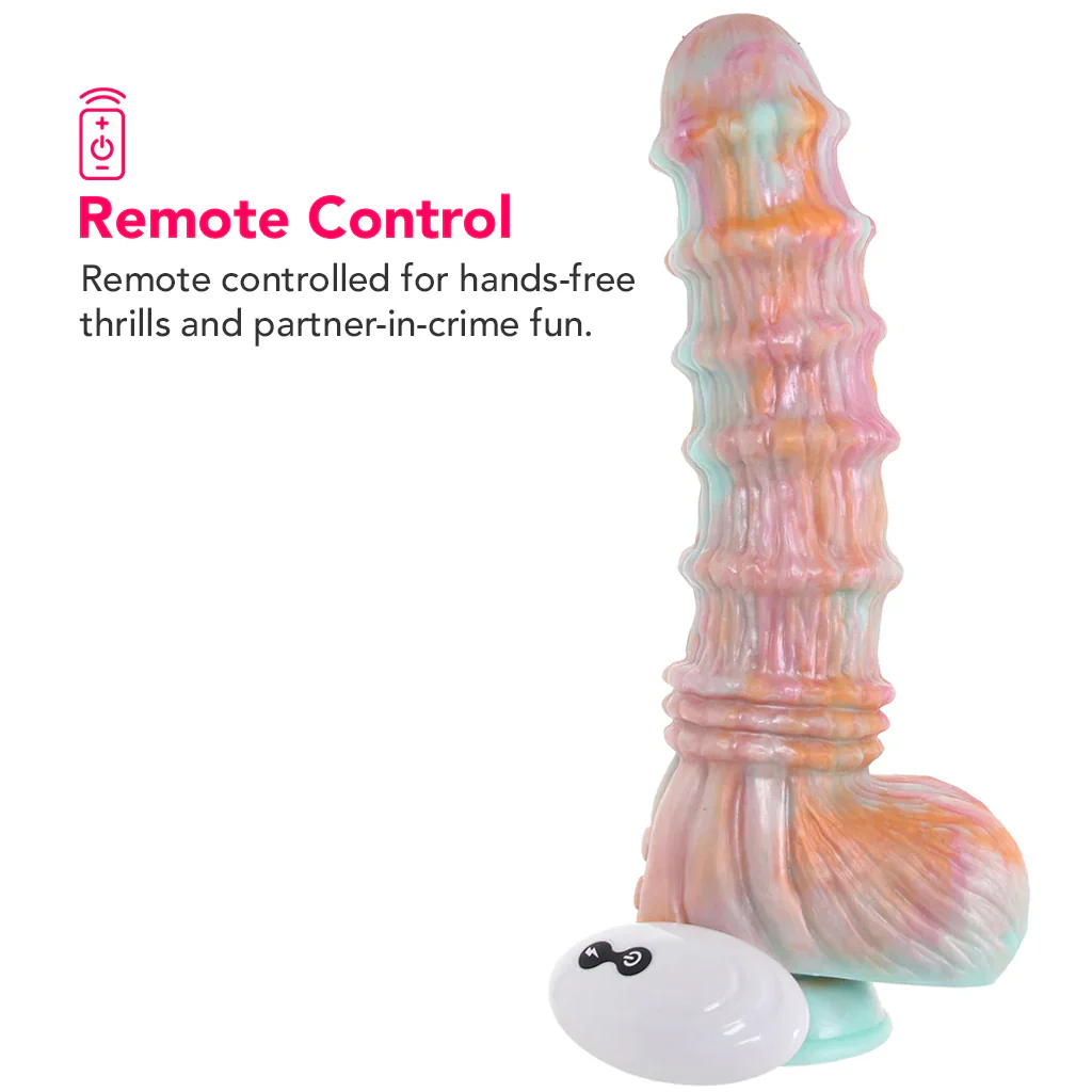 Fantasy 8 Inch Remote Silicone Vibe - Image 3