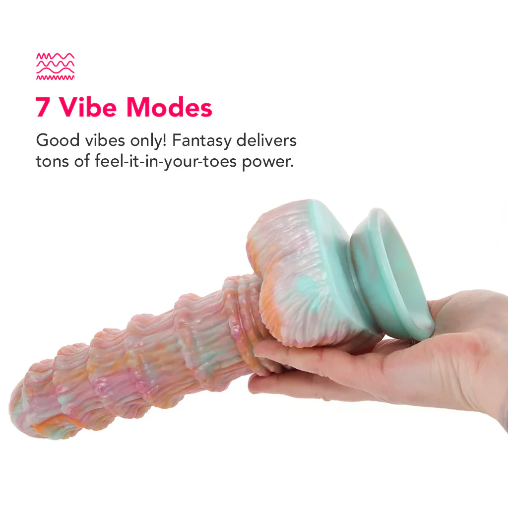 Fantasy 8 Inch Remote Silicone Vibe - Image 4