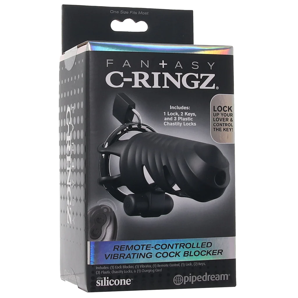 Fantasy C-Ringz Remote Controlled Vibrating Cock Blocker - Image 9