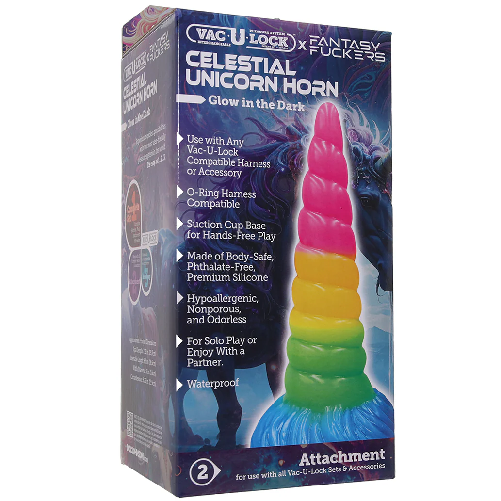 Fantasy F*ckers Celestial Unicorn Vac-U-Lock Dildo - Image 9