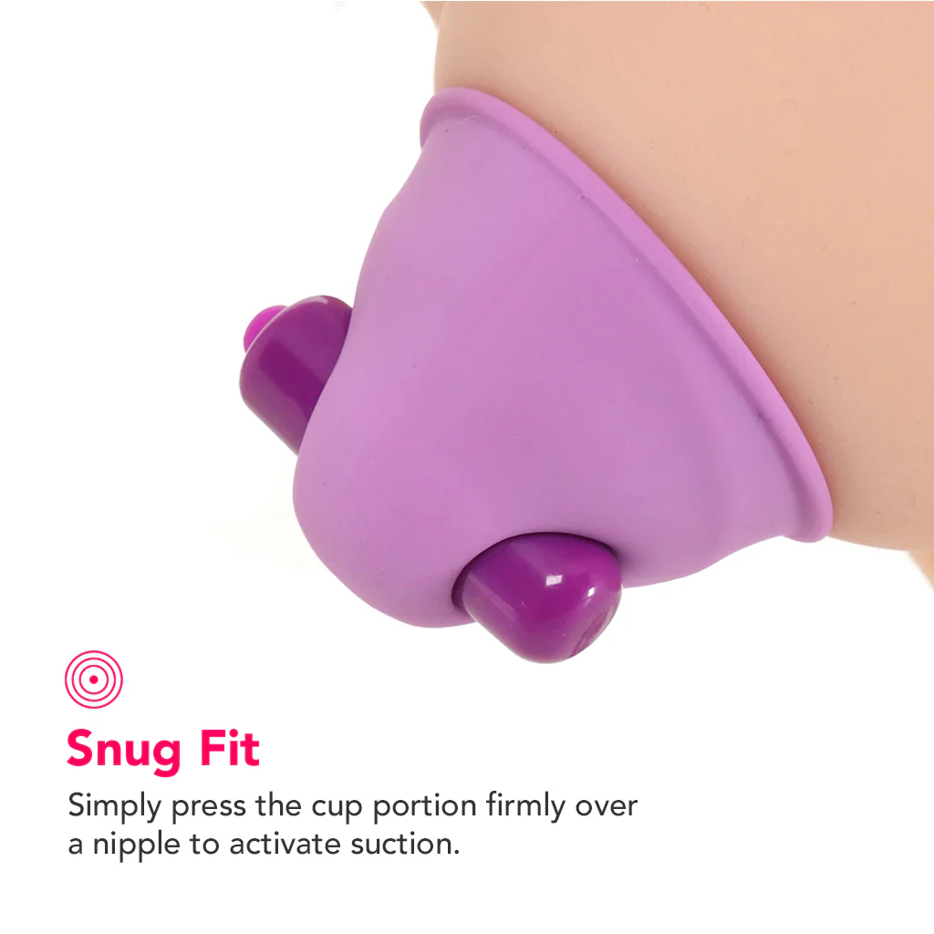 Fantasy For Her Vibrating Nipple Suck-Hers in Purple - Image 2