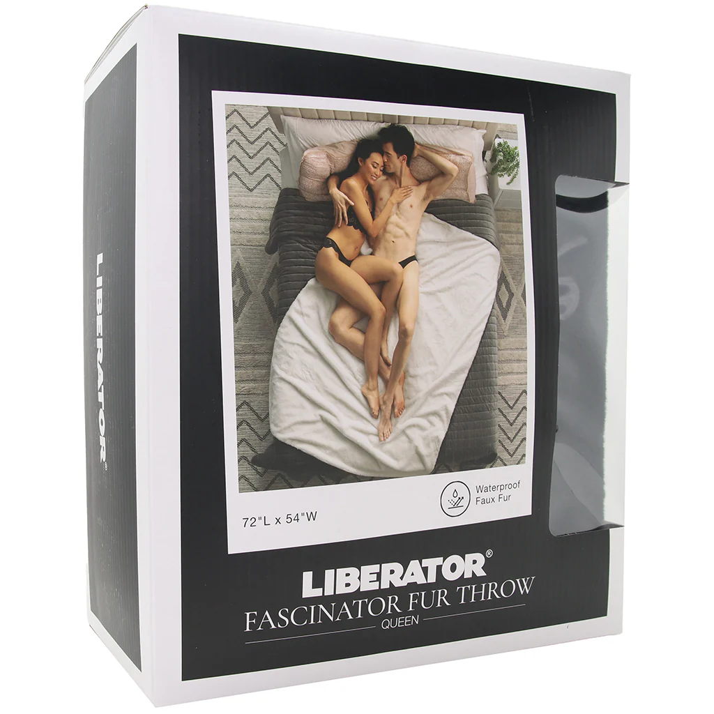 Fascinator Queen Faux Fur Throw in Black - Image 9