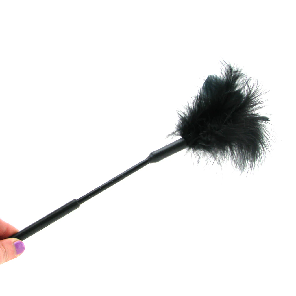 Feather Tickler 7 Inch in Black - Image 3