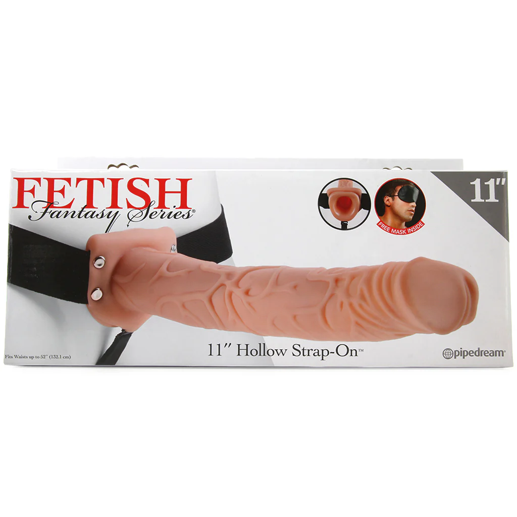 Fetish Fantasy 11 Inch Hollow Strap-On in Light - Image 6