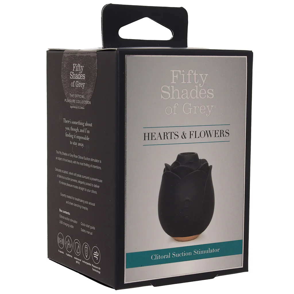 Fifty Shades Of Grey Hearts & Flowers Rose Vibe - Image 9