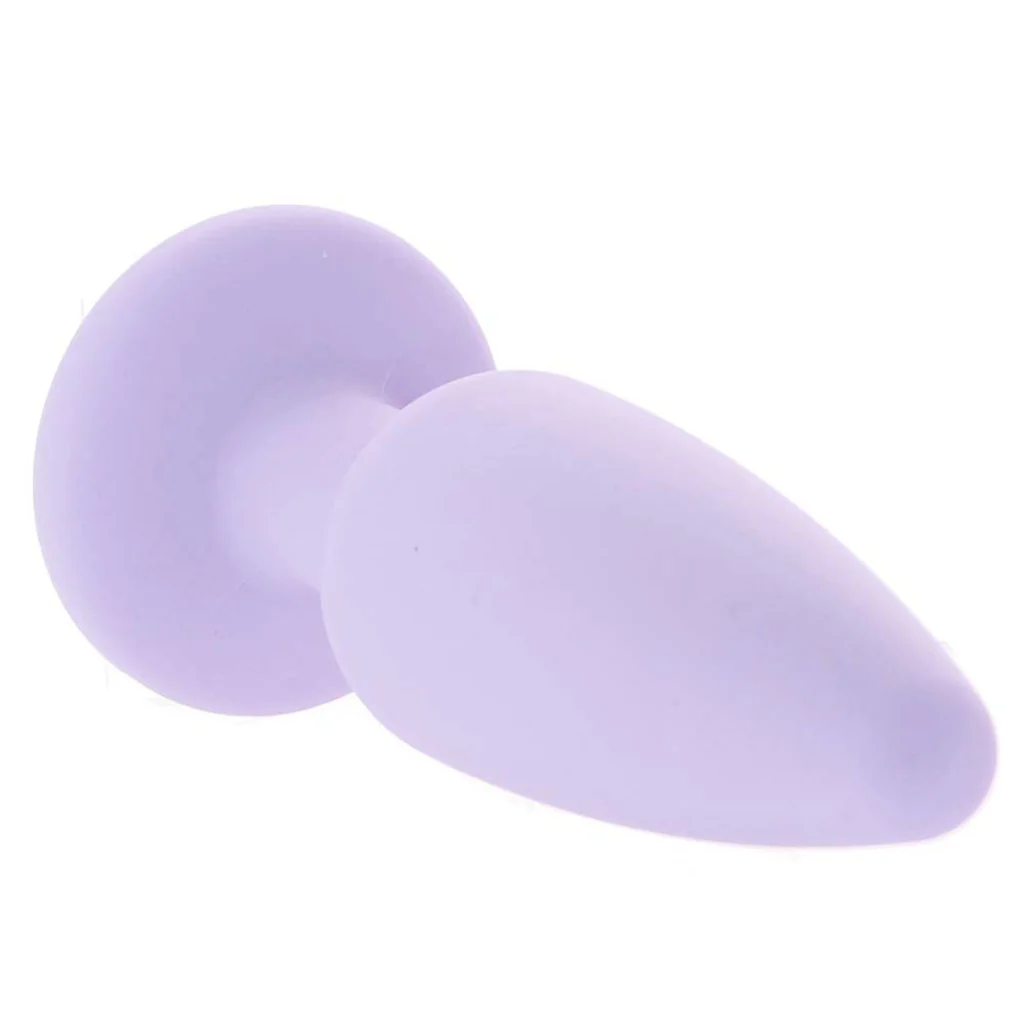 First Time Crystal Booty Anal Plug Set in Purple - Image 2