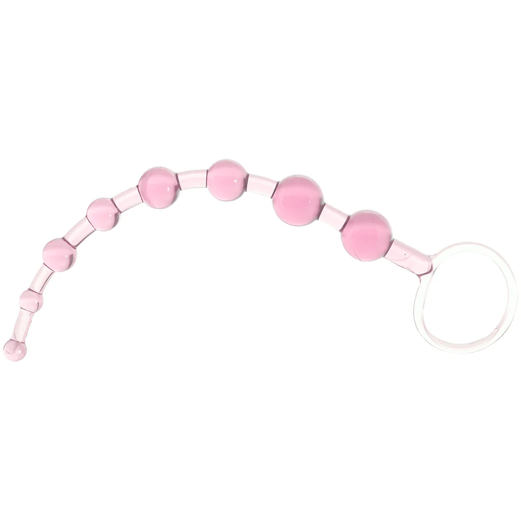 First Time Love Anal Beads in Pink - Image 3