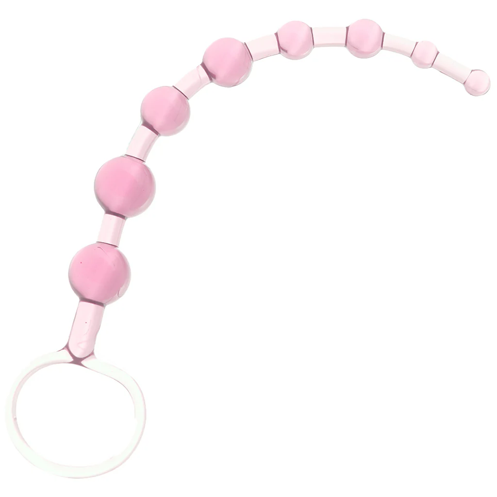 First Time Love Anal Beads in Pink - Image 5