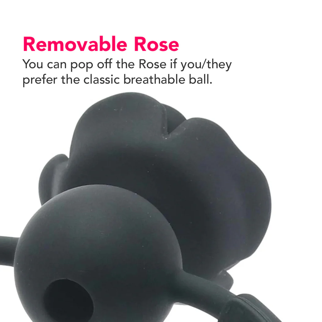 Forbidden Removable Rose Gag - Image 4