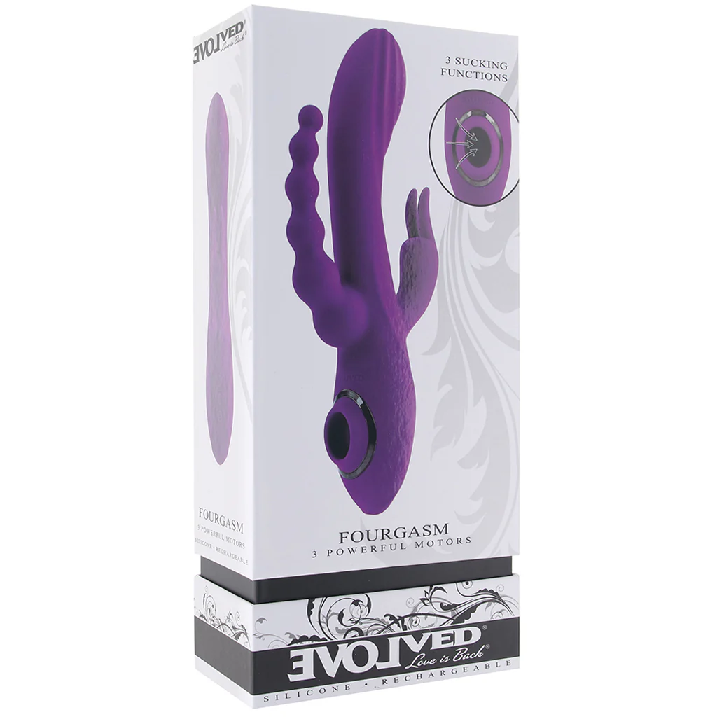 Fourgasm Triple Stimulator Sucking Rabbit Vibe - Image 6