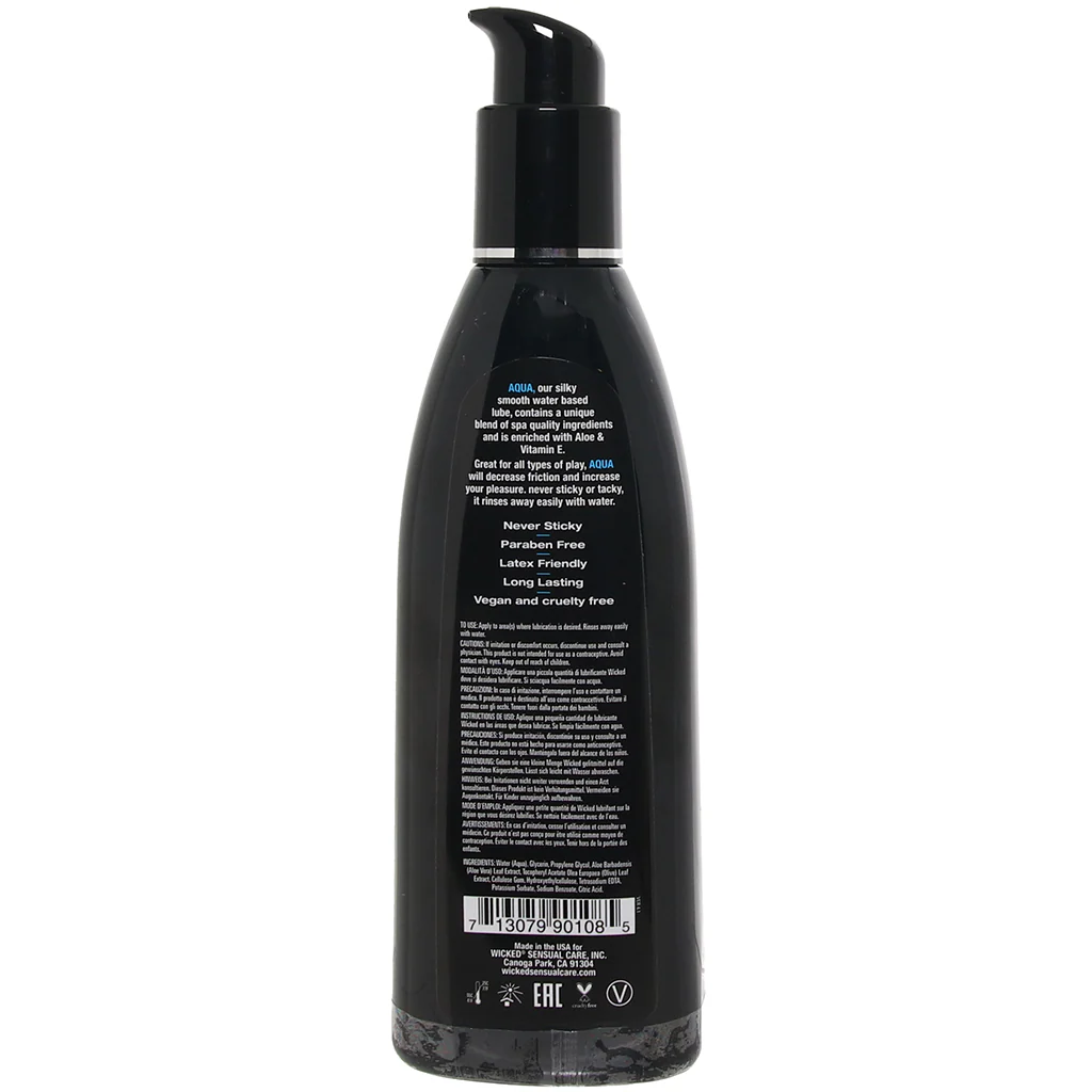 Aqua Fragrance Free Water Based Lube in 8.5oz/250ml - Image 9