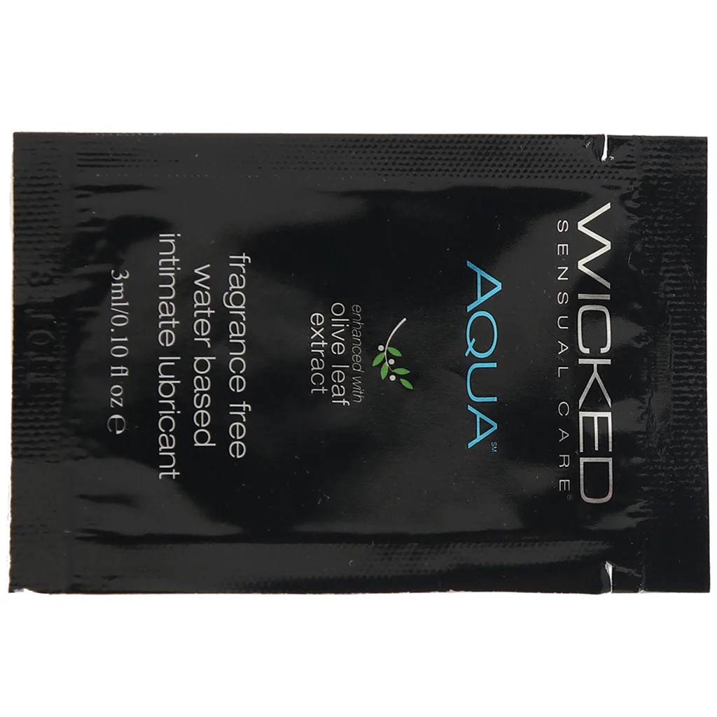 Aqua Fragrance Free Water Based Lube .10oz/3ml - Image 5
