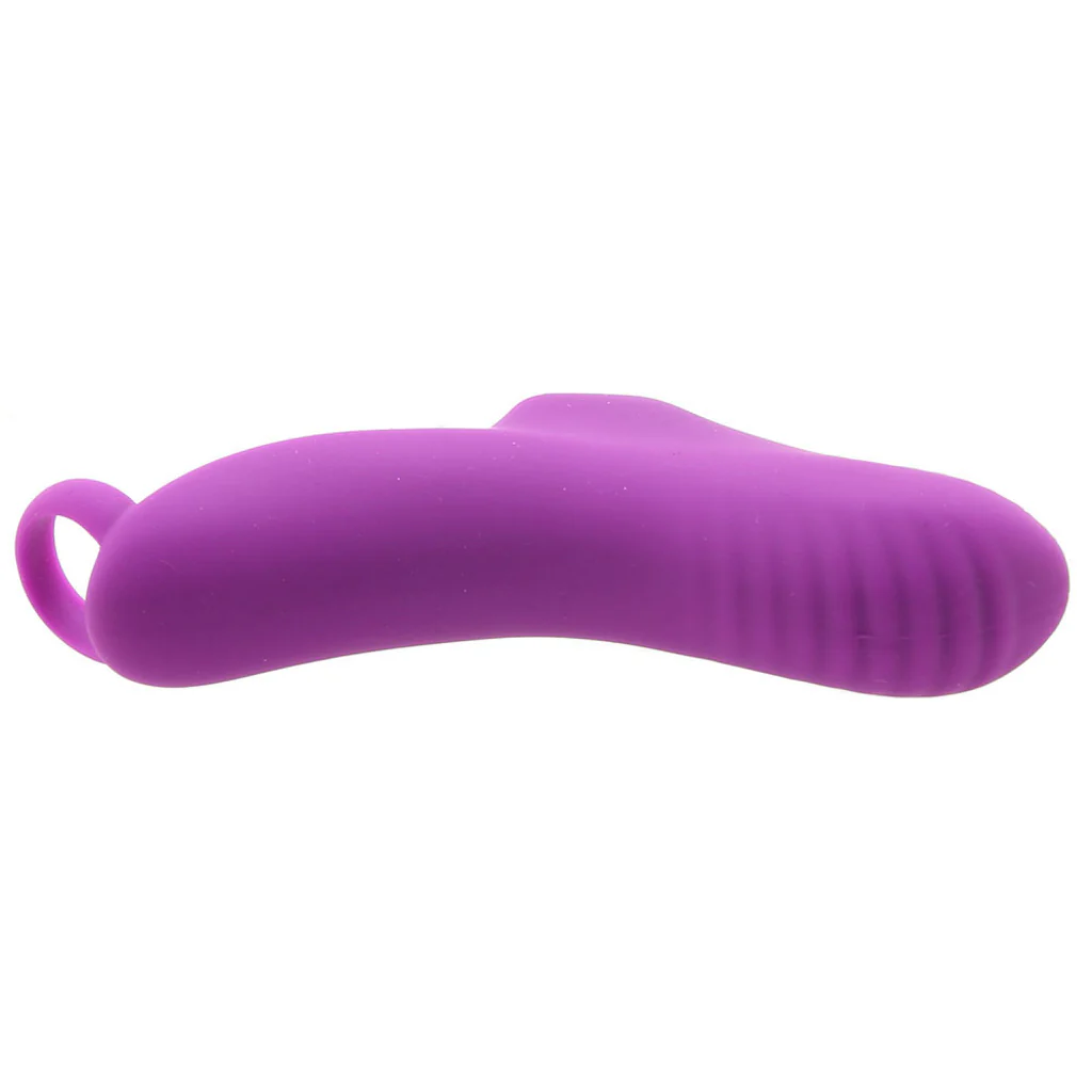 Fuzu Silicone Fingertip Massager Vibe in Purple - Image 3