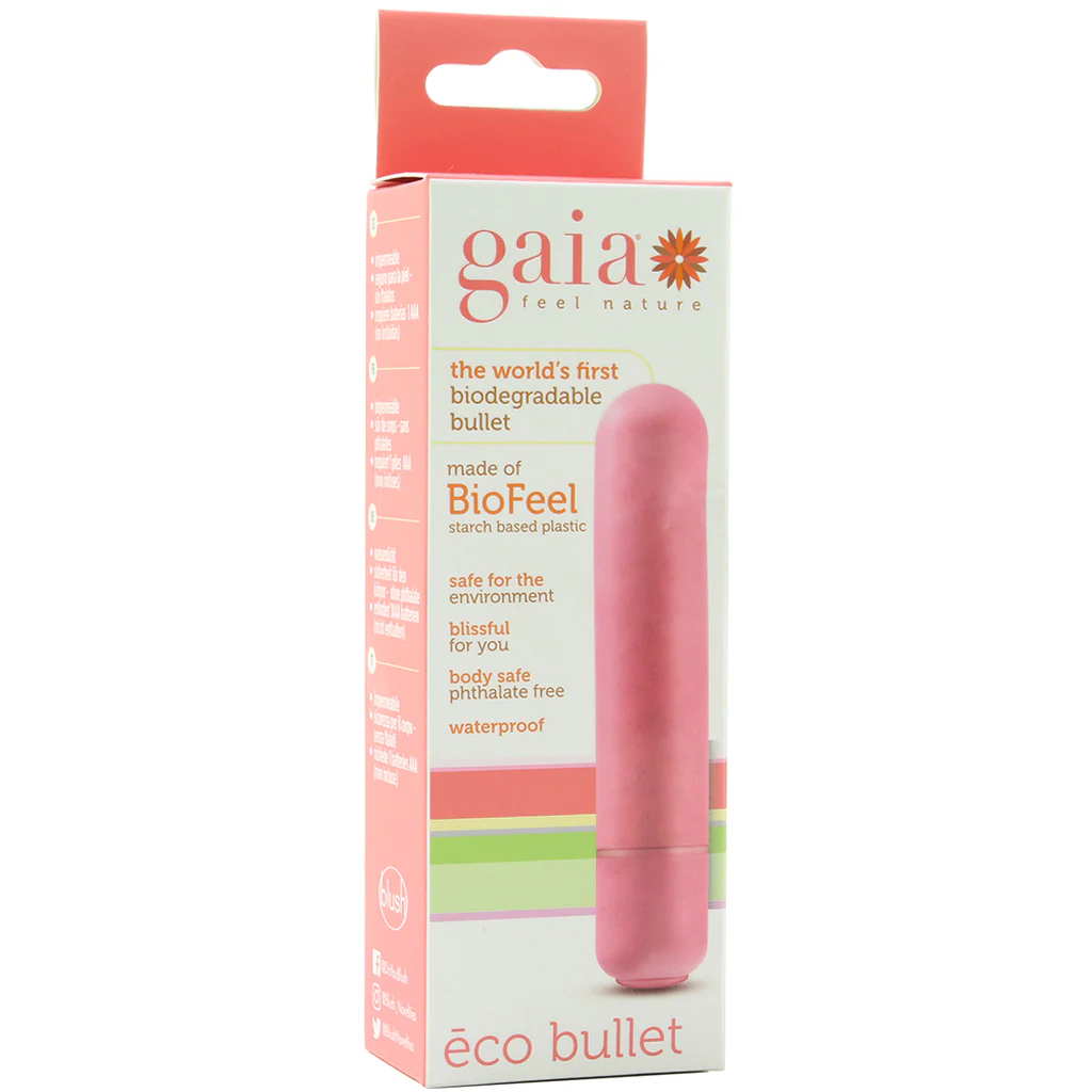 Gaia BioFeel Biodegradable Bullet Vibe in Coral - Image 6