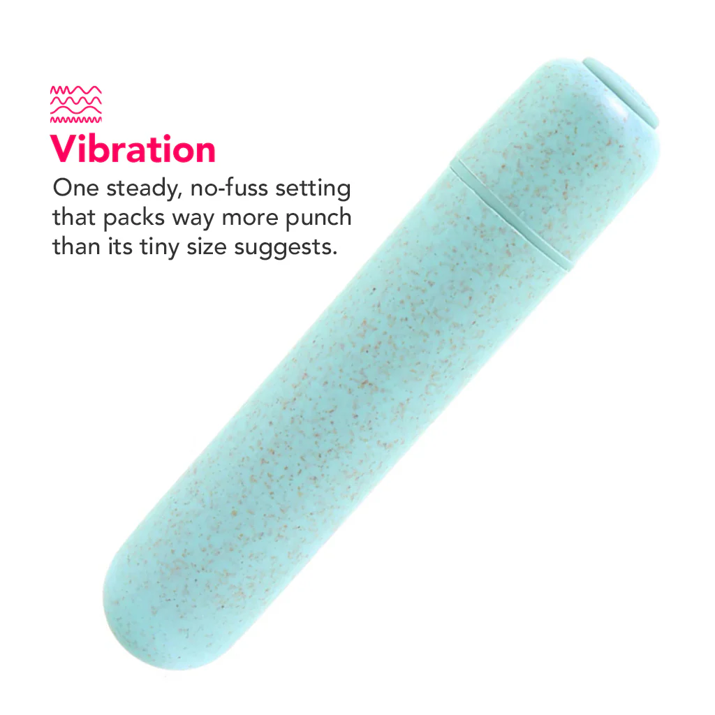 Gaia BioFeel Biodegradable Bullet Vibe in Aqua - Image 2