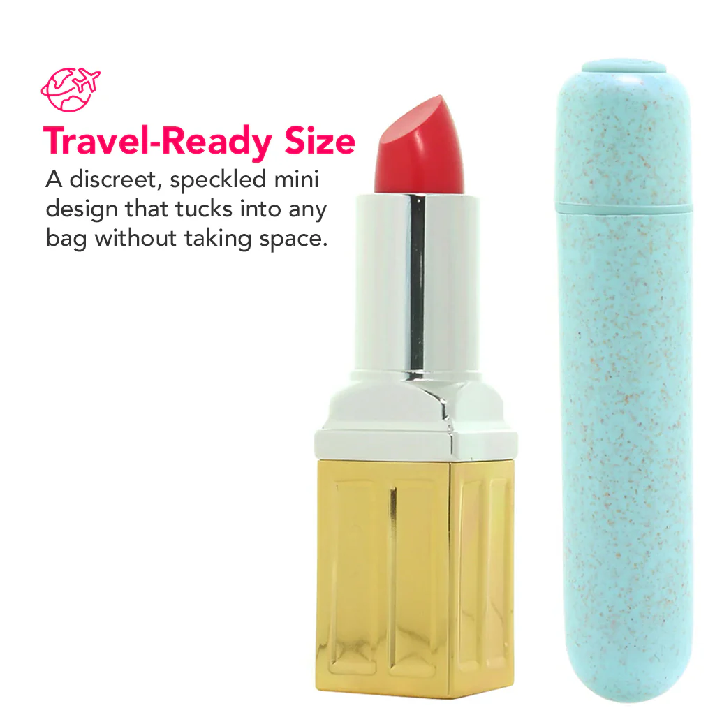 Gaia BioFeel Biodegradable Bullet Vibe in Aqua - Image 4