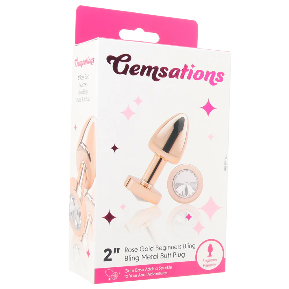 Gemsations 2 Inch Beginners Bling Bling Plug in Rose Gold - Image 6