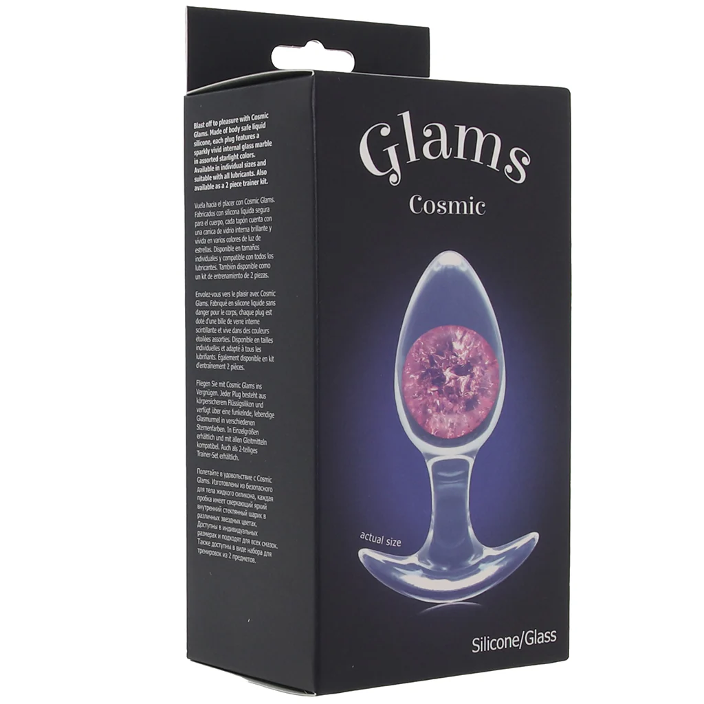 Glams Cosmic Pink Butt Plug in Medium - Image 9