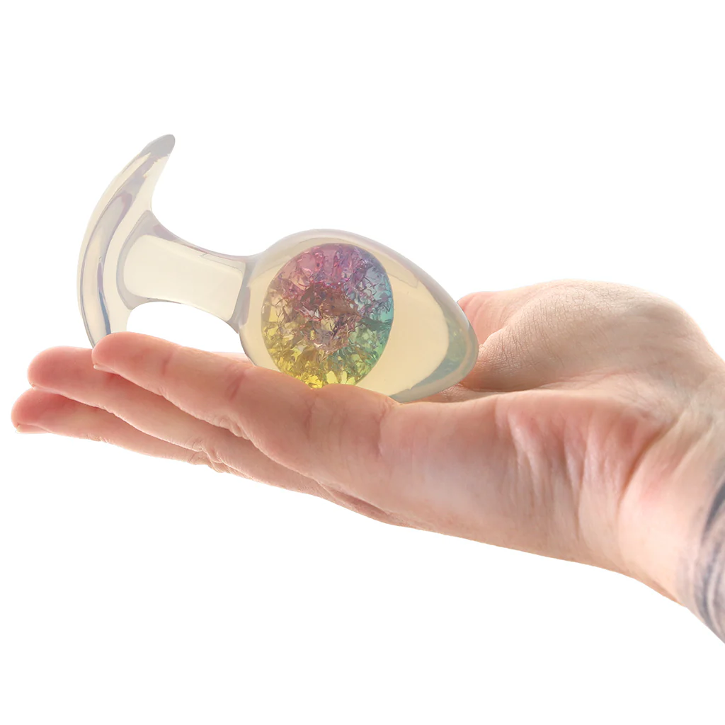 Glams Cosmic Rainbow Butt Plug in Medium - Image 4