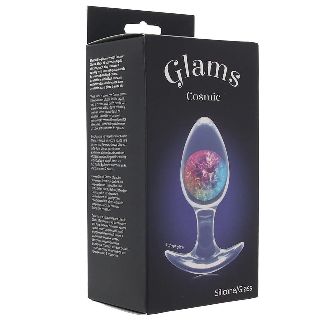 Glams Cosmic Rainbow Butt Plug in Medium - Image 9