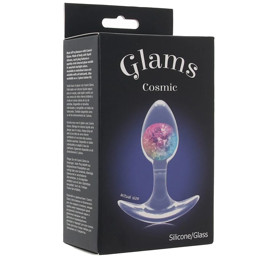 Glams Cosmic Rainbow Butt Plug in Small - Image 9