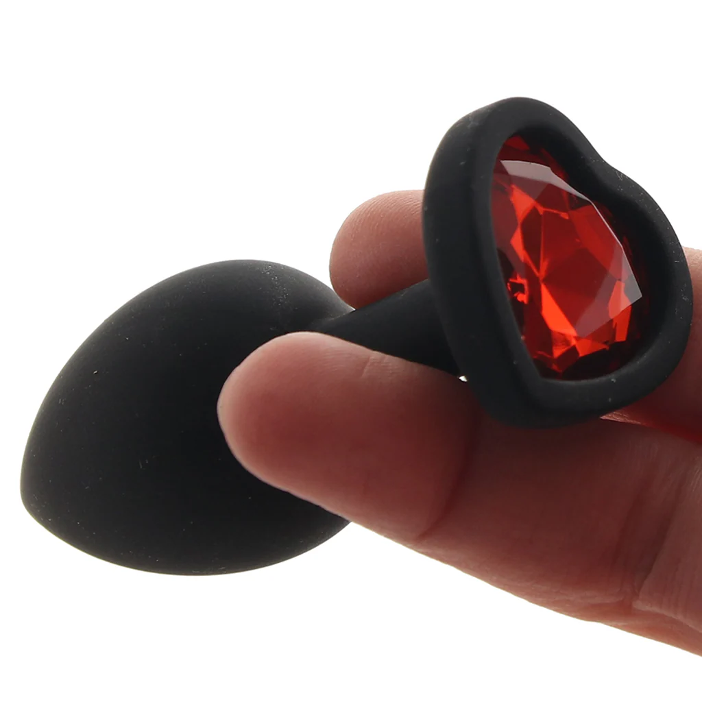 Glams Xchange Heart Gem Butt Plug in Small - Image 4